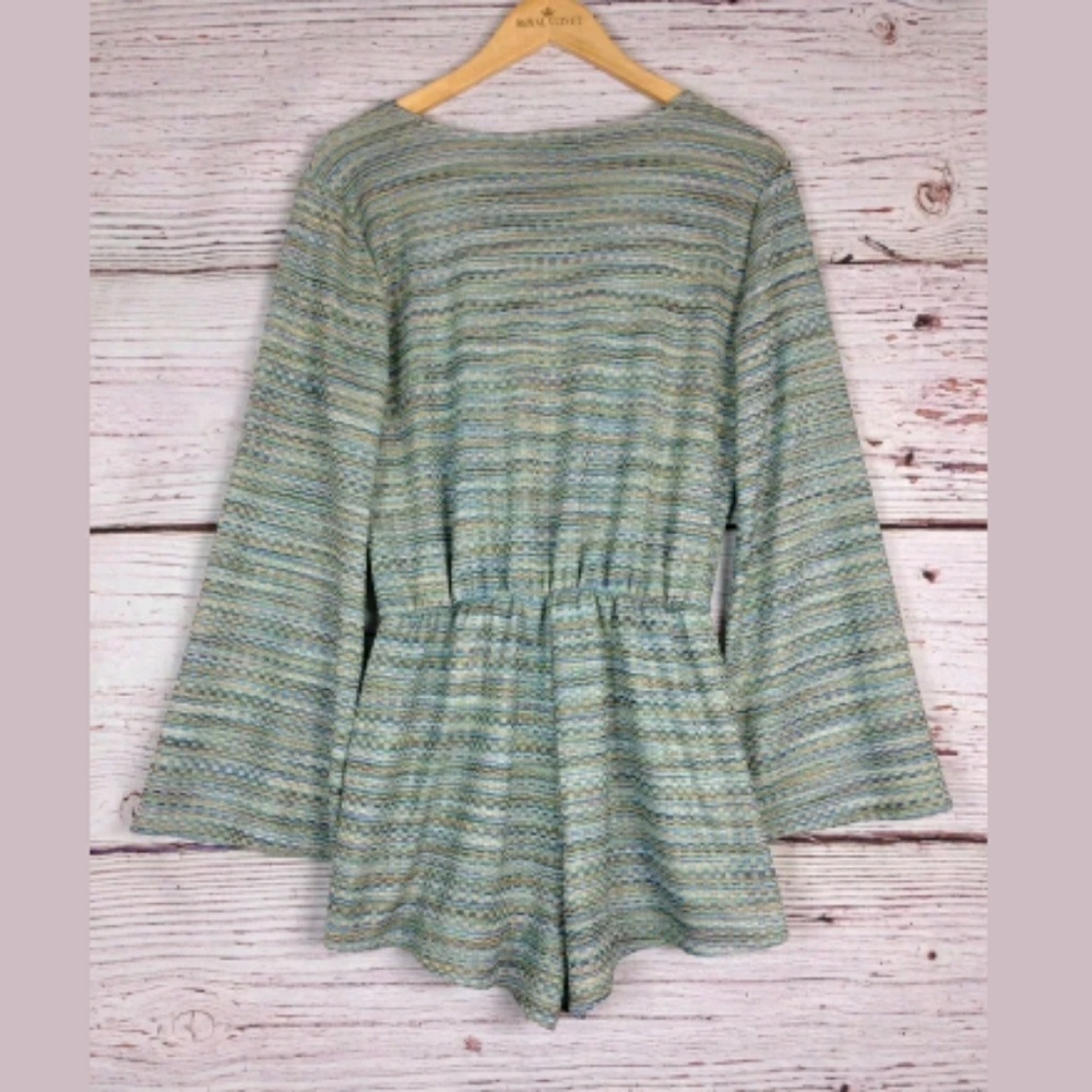 Astars Multicolor Striped Stretch Romper SZ XS - Picture 7 of 8